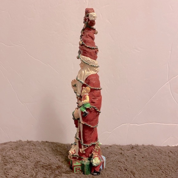 Vintage Skinny 🎅 Santa Christmas poly resin figurine poly resin size 12” - Picture 6 of 8